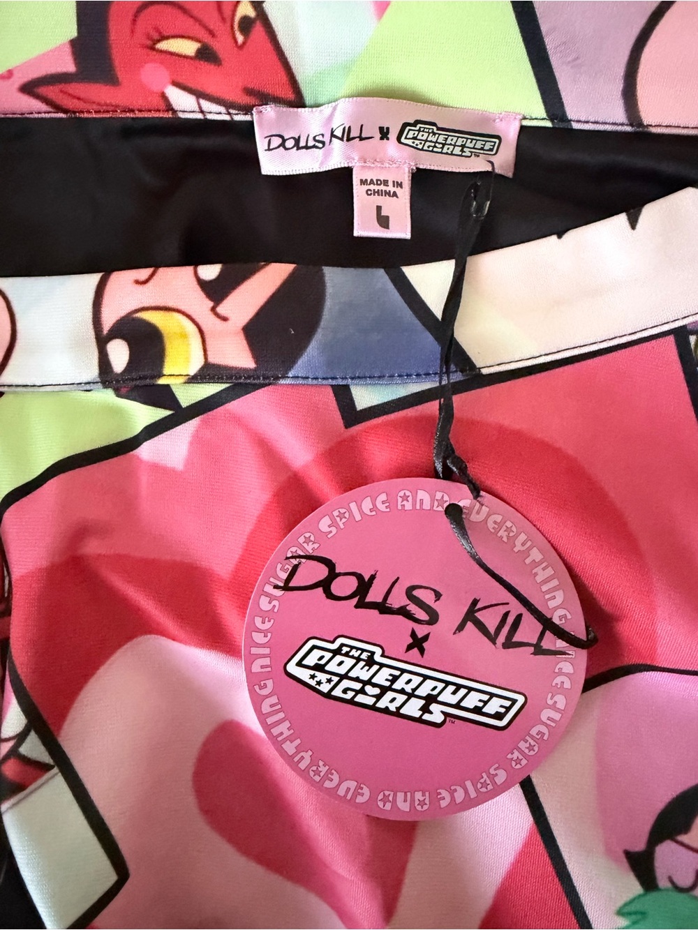 NWT Dolls Kill Powerpuff Girls Panel Print Skirt - Picture 2 of 2